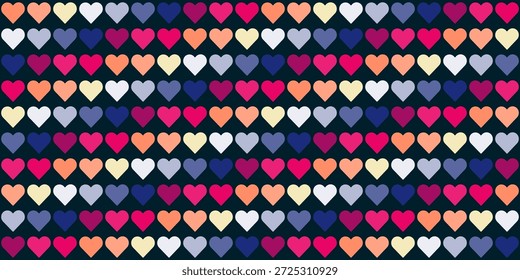 Patrón lindo de corazones pequeños para el día de San Valentín, decoración de la guardería, fondos de papel de embalaje