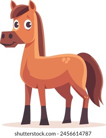 Cute little horse character vector artwork