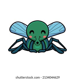 Cute Little House Fly Cartoon