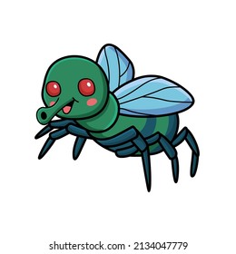 Cute Little House Fly Cartoon