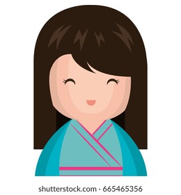 cute Little japanese doll