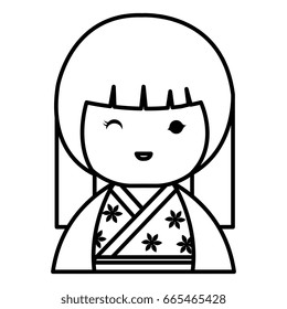 cute Little japanese doll