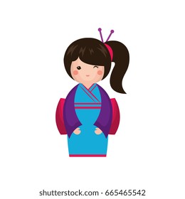 cute Little japanese doll