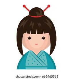 cute Little japanese doll