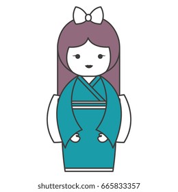 cute Little japanese doll