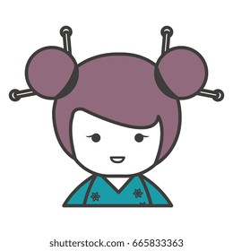cute Little japanese doll