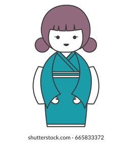 cute Little japanese doll