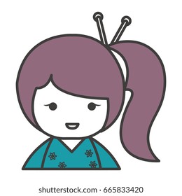 cute Little japanese doll