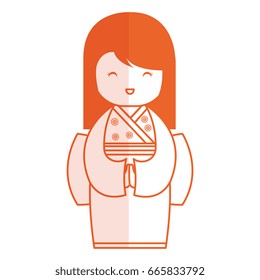 cute Little japanese doll