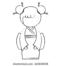 cute Little japanese doll