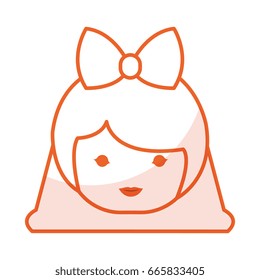 cute Little japanese doll head