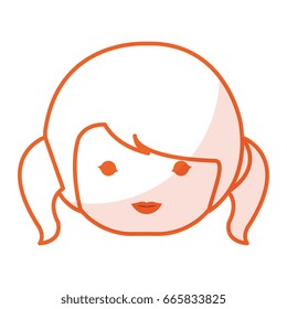 cute Little japanese doll head