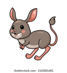 Cute little jerboa cartoon character