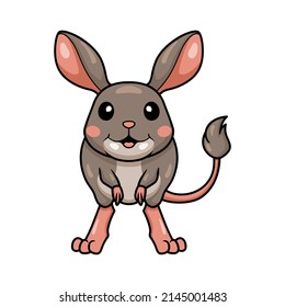 Cute little jerboa cartoon character