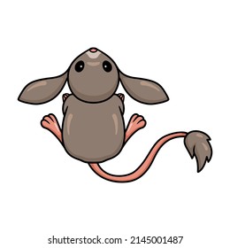 Cute little jerboa cartoon character