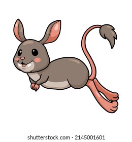 Cute little jerboa cartoon character