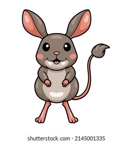 Cute little jerboa cartoon standing