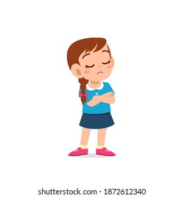 202 Little girl arms crossed Stock Illustrations, Images & Vectors ...