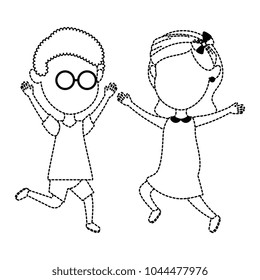 cute and little kids celebrating