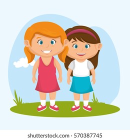 cute little kids character