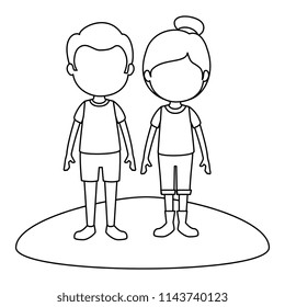 cute and little kids characters