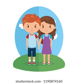 cute and little kids characters