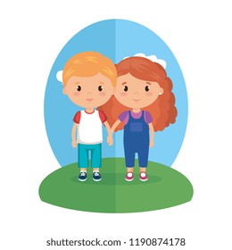 cute and little kids characters