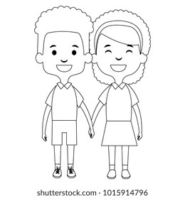 cute and little kids couple