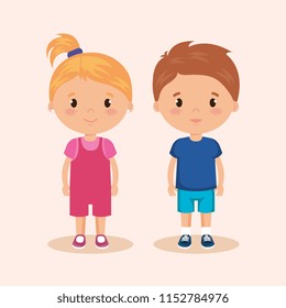 cute and little kids couple
