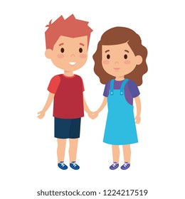 cute little kids couple