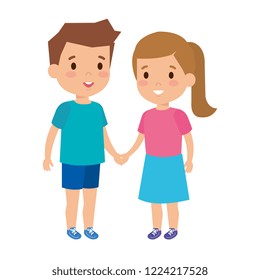 cute little kids couple
