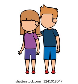 cute little kids couple