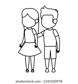 cute little kids couple