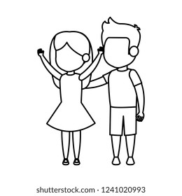 cute little kids couple