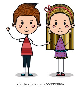 cute little kids drawing