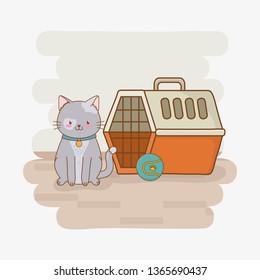 cute little kitty mascot character