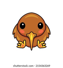 Cute little kiwi bird cartoon