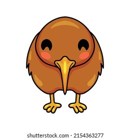 Cute little kiwi bird cartoon