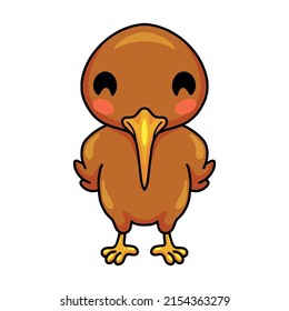 Cute little kiwi bird cartoon