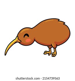 Cute little kiwi bird cartoon