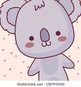 cute and little koala character