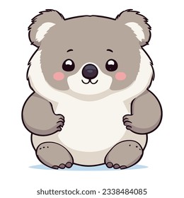 cute little koala vector illustration