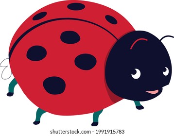 Cute little ladybug - animal graphic
