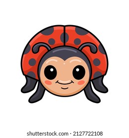 Cute little ladybug cartoon posing