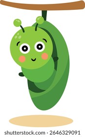 Cute Little Larva Awaiting Transformation
