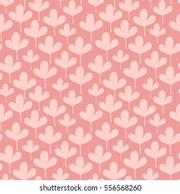 Cute Little Leaves Seamless Pattern. Vector Illustration.