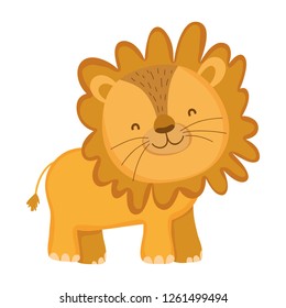 cute and little lion character