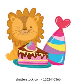 cute and little lion character