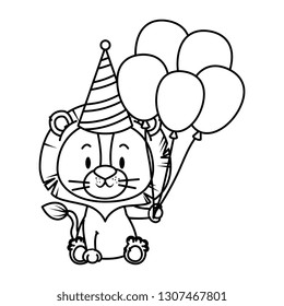 cute little lion character