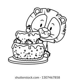 cute little lion character